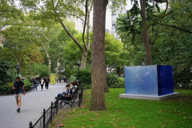 Madison Square Park Glows Up With Larry Bell’s Glass Cubes