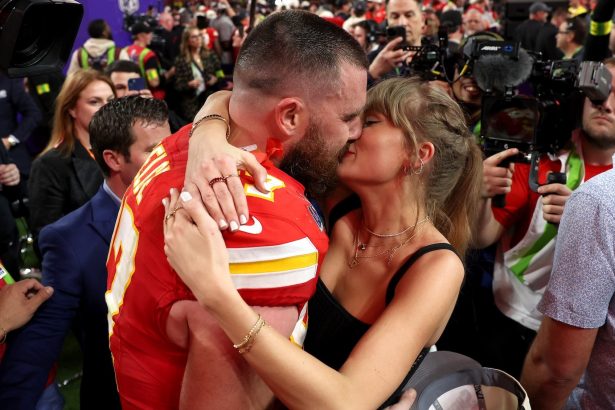 Taylor Swift Spotted Hugging Travis Kelce’s Dad at Chiefs Game