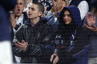 Timothée Chalamet and Kylie Jenner Do a Baseball Date Night