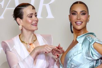 Kim Kardashian Tries to Convince Sarah Paulson the Moon Landing Was Fake