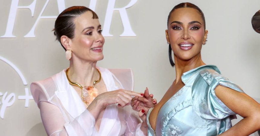 Kim Kardashian Tries to Convince Sarah Paulson the Moon Landing Was Fake Kim Kardashian Tries to Convince Sarah Paulson the Moon Landing Was Fake
