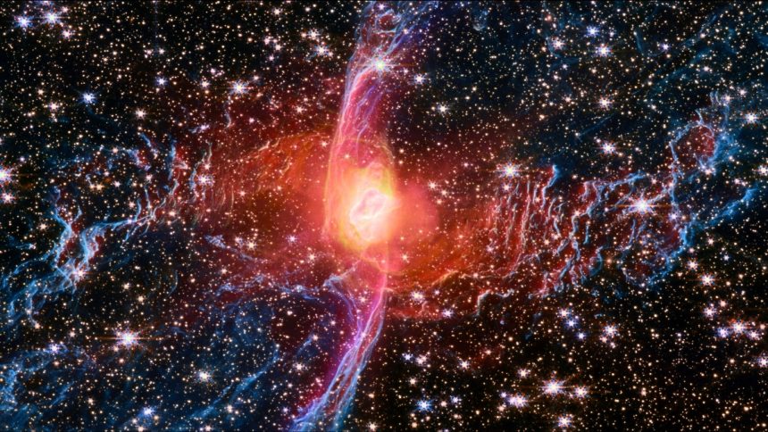 Red Spider Nebula Holds a Secret in Its Glowing Heart, JWST Reveals : ScienceAlert Red Spider Nebula Holds a Secret in Its Glowing Heart, JWST Reveals : ScienceAlert