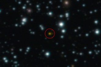 A black hole fell into a star – then ate its way out again