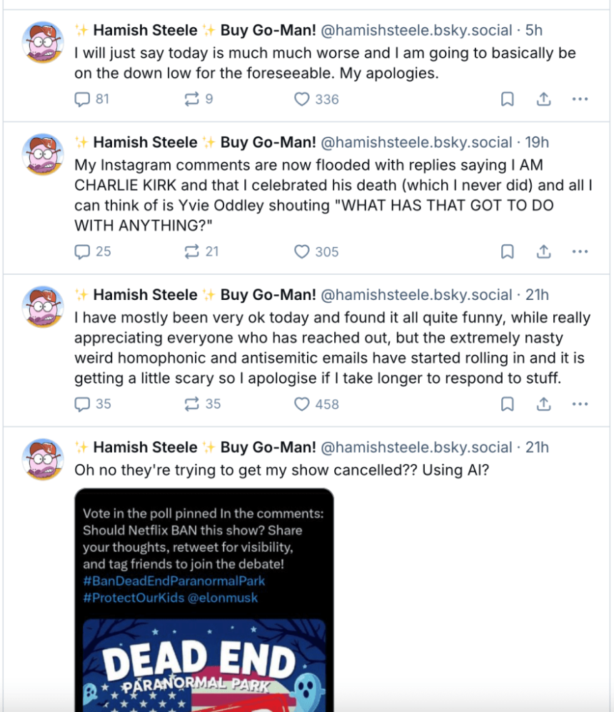 ‘Dead End: Paranormal Park’ Creator Receiving ‘Homophobic and Antisemitic Emails’ After Elon Musk Says ‘Cancel Netflix’ Due to Show’s Trans Character