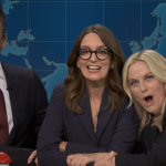 Seth Meyers, Tina Fey and Amy Poehler Crash Weekend Update on ‘SNL’ For ‘Joke Off’ About an Enormous Baby