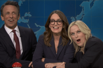 Seth Meyers, Tina Fey and Amy Poehler Crash Weekend Update on ‘SNL’ For ‘Joke Off’ About an Enormous Baby