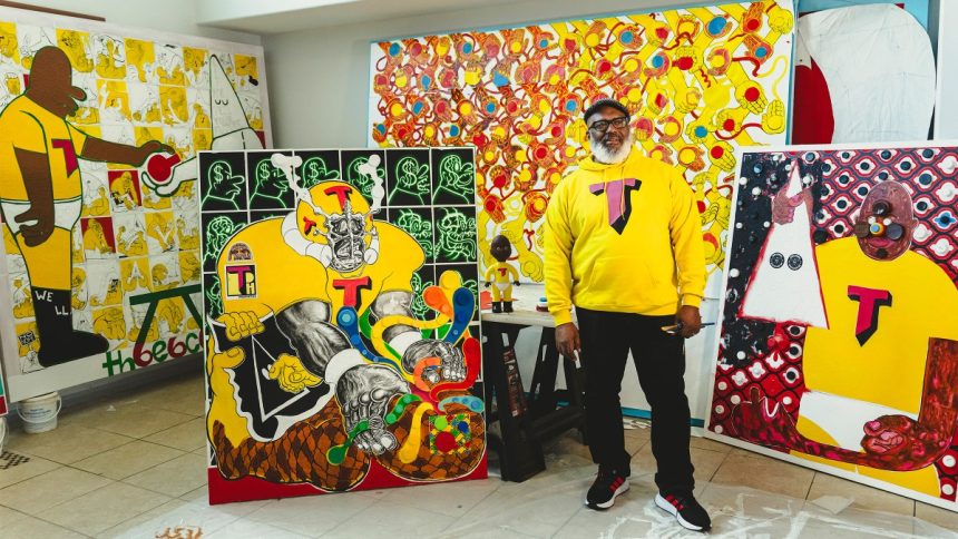 Skirball Cultural Center Presents Draw Them In, Paint Them Out: Trenton Doyle Hancock Confronts Philip Guston