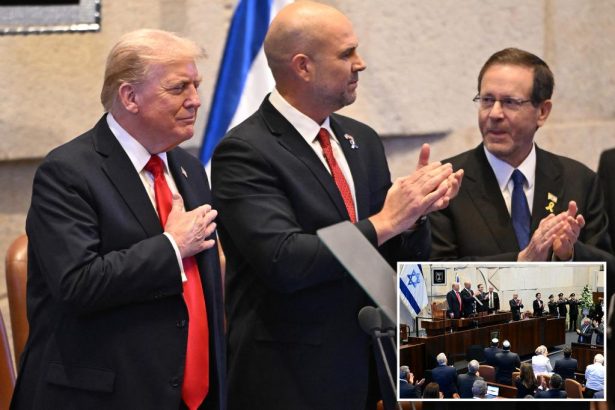 President Trump hailed as a ‘colossus’ and ‘giant of Jewish history’ during address in Israeli parliament