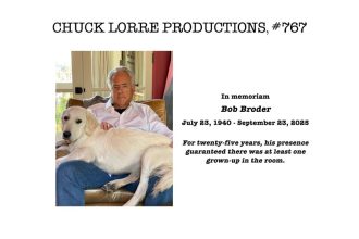 Chuck Lorre Pays Tribute to Bob Broder With ‘Georgie & Mandy’s’ Vanity Card