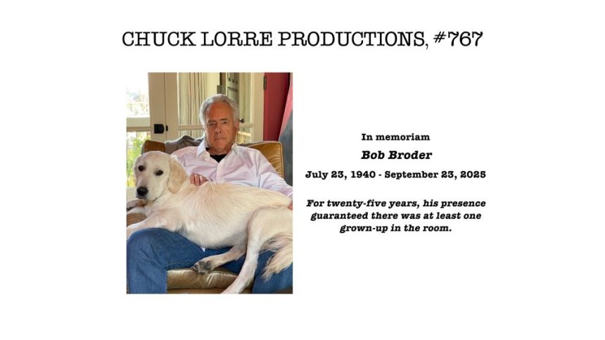 Chuck Lorre Pays Tribute to Bob Broder With ‘Georgie & Mandy’s’ Vanity Card Chuck Lorre Pays Tribute to Bob Broder With ‘Georgie & Mandy’s’ Vanity Card
