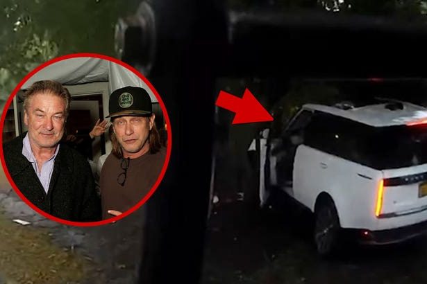 Alec Baldwin & Brother Stephen's SUV Crash Seen on Dashcam Video