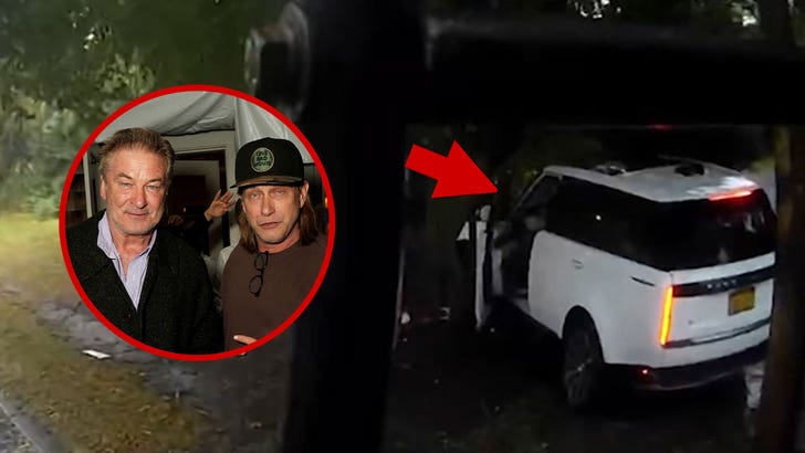Alec Baldwin & Brother Stephen's SUV Crash Seen on Dashcam Video