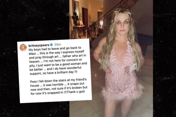 Britney Spears Says She Fell Down Stairs, Knee Snaps Out Occasionally