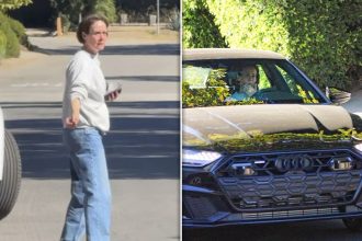 Sarah Paulson Emotional Outside Diane Keaton’s Home After Actress’ Death