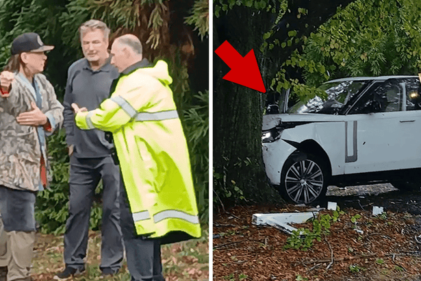 Alec and Stephen Baldwin Plow Their Range Rover into a Tree, and Survive