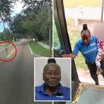 Dramatic footage shows hero bus driver saving young child wandering on busy Fla. street