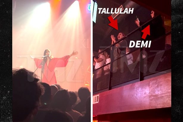 Demi Moore and Tallulah Willis Cheer on Scout at L.A. Concert