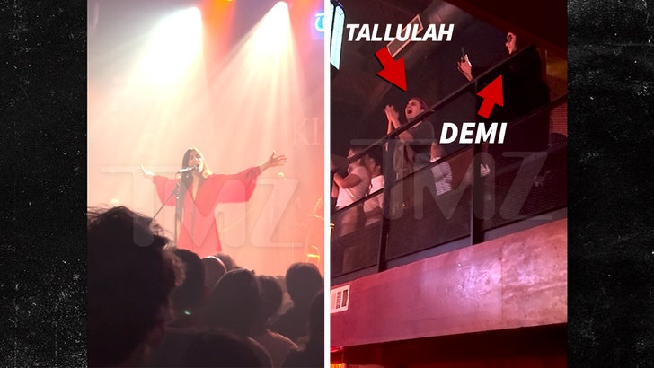 Demi Moore and Tallulah Willis Cheer on Scout at L.A. Concert