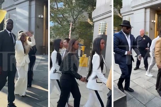 Diddy’s Family Arrives at Court Ahead of Sentencing Hearing