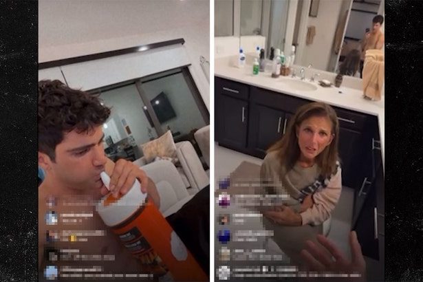 Max Ehrich Appears to Huff Nitrous Near His Crying Mom Pre-Arrest, on Video