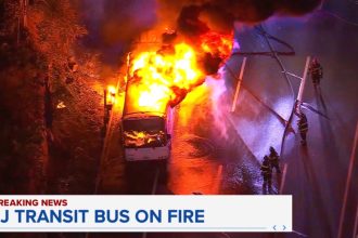 Hellish week for NJ commuters with massive train delays to Manhattan — and a bus fire