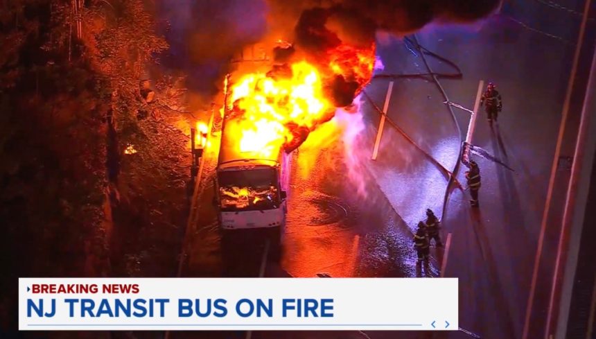 Hellish week for NJ commuters with massive train delays to Manhattan — and a bus fire