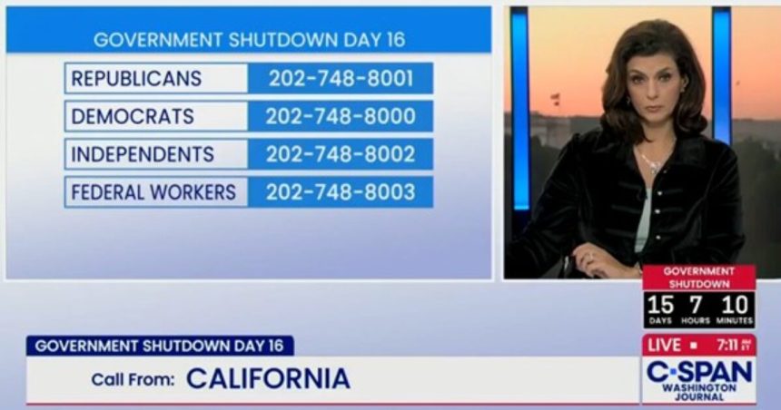 Schumer Shutdown Backfire: Democrat from California Calls into C-SPAN and TORCHES His Own Party’s Leaders for their Disgraceful Tactics – Also Threatens to Quit Party (VIDEO) | The Gateway Pundit | by Cullen Linebarger Schumer Shutdown Backfire: Democrat from California Calls into C-SPAN and TORCHES His Own Party’s Leaders for their Disgraceful Tactics – Also Threatens to Quit Party (VIDEO) | The Gateway Pundit | by Cullen Linebarger