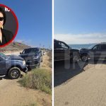 Gene Simmons Car Crash Aftermath Video Shows SUV Smashed Into Truck in Malibu