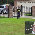 ICE-themed Halloween display in Alabama sheriff’s front yard stirs controversy — but his wife claims it was all her idea