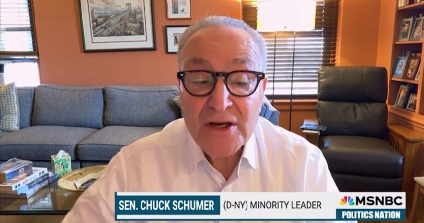 (VIDEO) Chuck Scumer Calls for “Forceful” Uprising in Response to Letitia James Indictment | The Gateway Pundit | by Jordan Conradson