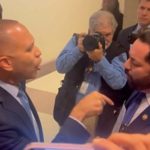 “Why Don’t You Keep Your Mouth Shut…You’re Embarrassing Yourself” – An Unhinged Hakeem Jeffries SNAPS at GOP Congressman During Nasty Argument in Hallway (VIDEO) | The Gateway Pundit | by Cullen Linebarger