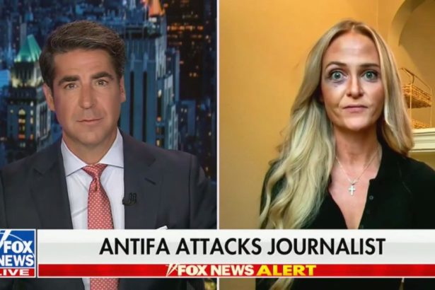 Journalist’s painful black eye allegedly from Portland Antifa protester hitting her with flagpole: ‘Complete lawlessness’