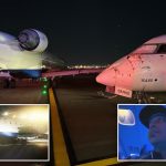 Two Delta planes collide — ripping off wing — while taxiing at LaGuardia Airport as passenger describes moment flights ‘absolutely smashed’