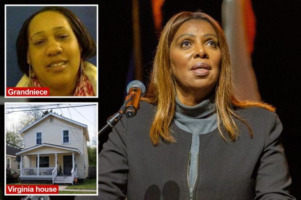Indicted Letitia James is housing ‘fugitive’ grandniece in her Virginia home: report