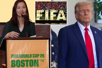 Trump threatens to pull World Cup games out of Boston if Dem Mayor Michelle Wu doesn’t fix ‘unsafe conditions’