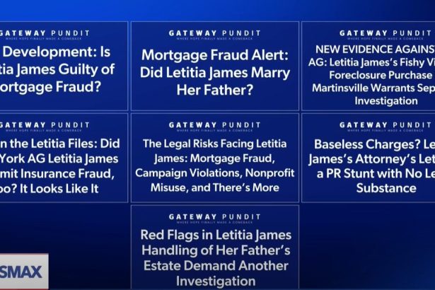More Bad News for Tish James – TGP Contributor Joel Gilbert Tells Greg Kelly and Newsmax: “She Has a Pattern of Mortgage Fraud – More Indictments Coming” (VIDEO) | The Gateway Pundit | by Jim Hoft