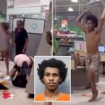 Shirtless Florida man strikes shoppers with metal shelf during brawl inside Publix supermarket