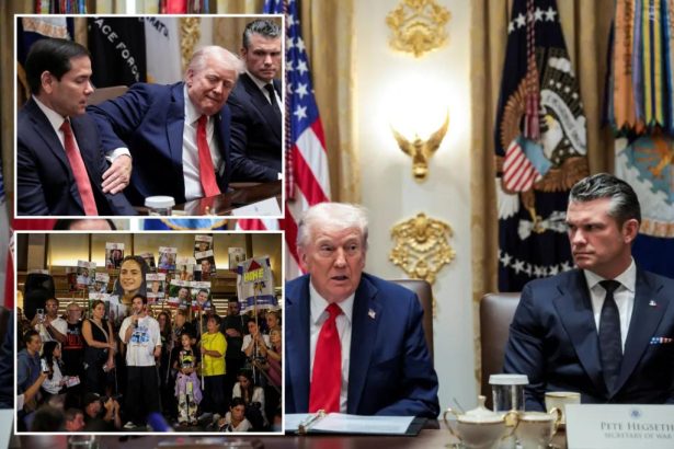 Jubilant Trump vows Gaza peace deal will ‘move along pretty well’ after hostages released as he prepares Middle East trip