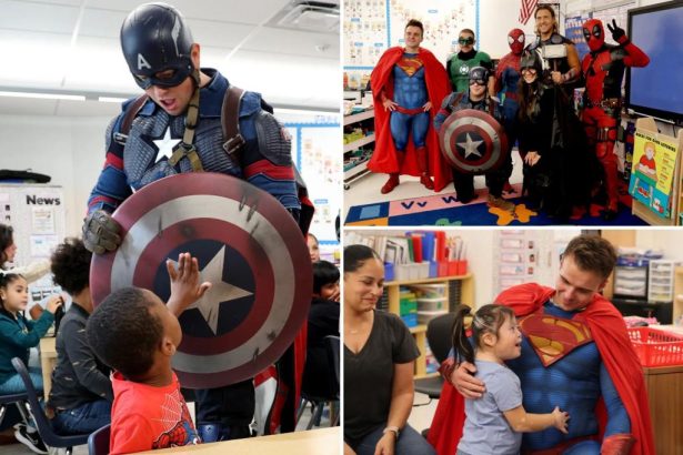 FDNY heroes don superhero costumes for sick, grieving children across NYC: ‘Seeing the children’s smiles’