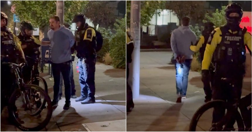 Portland Police Arrest Conservative Journalist Nick Sortor (VIDEO) | The Gateway Pundit | by Jim Hᴏft