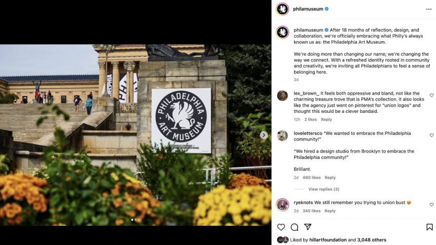 People Really Hate the Philadelphia Art Museum Rebrand