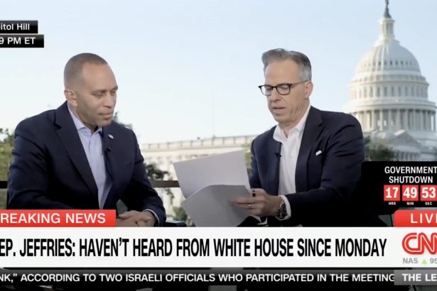 CNN’s Jake Tapper Corners Hakeem Jeffries on LIVE TV — Confronts Him on Hidden Provision That Gives Illegal Aliens Healthcare Through Emergency Medicaid and Asylum Loopholes | The Gateway Pundit | by Jim Hᴏft