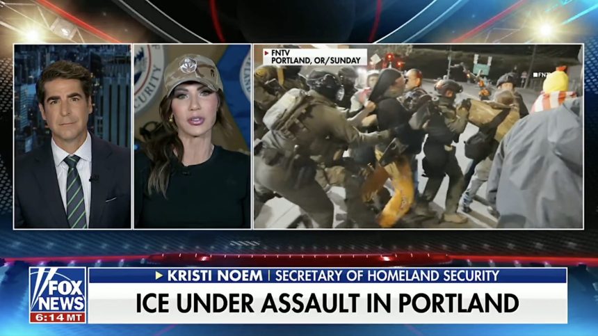 DHS Secretary Kristi Noem Threatens Democrat Mayor and Police Chief Face-to-Face She’ll QUADRUPLE Federal Agents If They Don’t IMMEDIATELY Crush Antifa Outside ICE Facility | The Gateway Pundit | by Jim Hᴏft