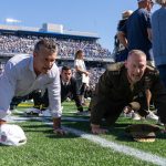 Pete Hegseth helps set world record at Navy football game for most people doing pushups at same time