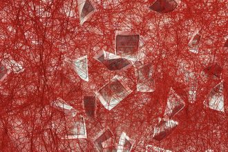 World War II Journal Entries Float in a Web of Blood-Red Yarn in Chiharu Shiota’s ‘Diary’