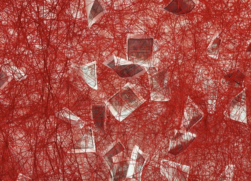 World War II Journal Entries Float in a Web of Blood-Red Yarn in Chiharu Shiota’s ‘Diary’