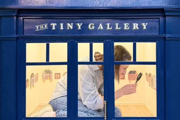 Tiny Art Show Repurposes a Disused Stairwell into a 1:6-Scale Gallery