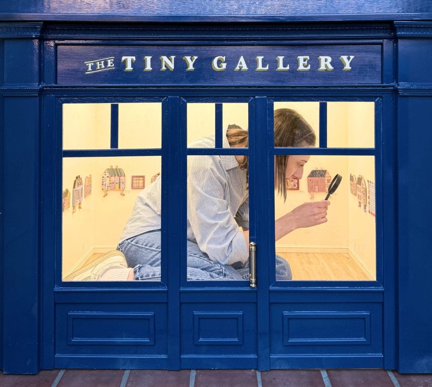 Tiny Art Show Repurposes a Disused Stairwell into a 1:6-Scale Gallery