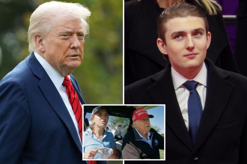 Trump shares update on Barron’s progress at NYU on granddaughter Kai’s vlog