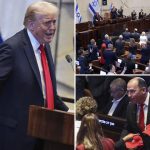 President Trump declares an ‘end of an age of terror and death’ to raucous applause in Israel’s parliament